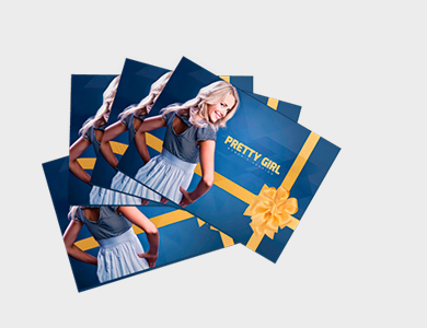 Postal Couchê 300g Laminação Fosca 9x10cm - 4x4 - 100 unid